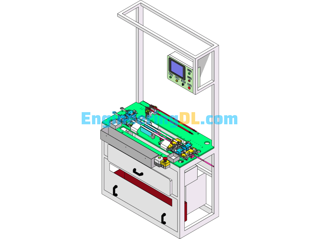 Sheathing, Casing Oiling Assembly Equipment SolidWorks, 3D Exported Free Download
