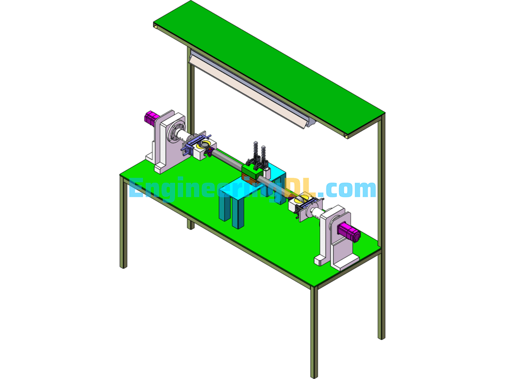 Tie Rod Rotary Assembly Table SolidWorks, 3D Exported Free Download
