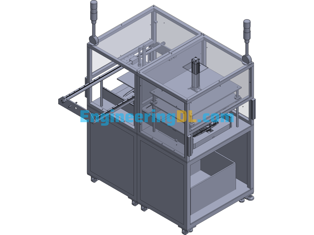 Pulling Protective Sleeve Machine Cut Water Outlet 3D Exported Free Download