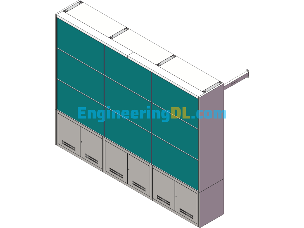 Splicing TV Wall SolidWorks Free Download