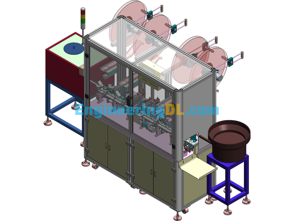 Automatic Joint Forming Machine Female Joint Forming And Assembling Machine SolidWorks, 3D Exported Free Download
