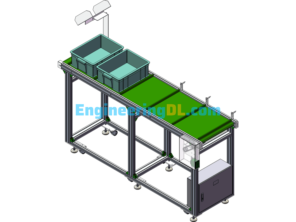 Receiving Line Body SolidWorks, 3D Exported Free Download