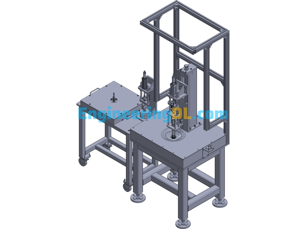 Control Valve Spot Riveting Machine 3D Exported Free Download