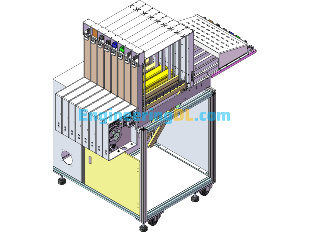 Automatic Feeding Mechanism For Inserting Machine SolidWorks Free Download
