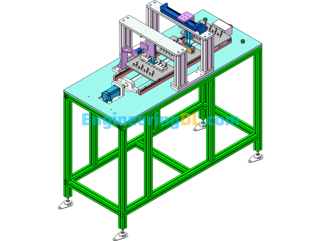 Socket Deburring And Grinding Machine Equipment (Three Stations) SolidWorks Free Download