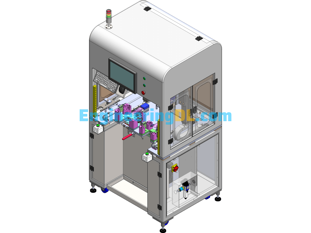 Insertion And Extraction Force Testing Machine (Equipment Has Been Put Into Production And Stable Use) SolidWorks, 3D Exported Free Download