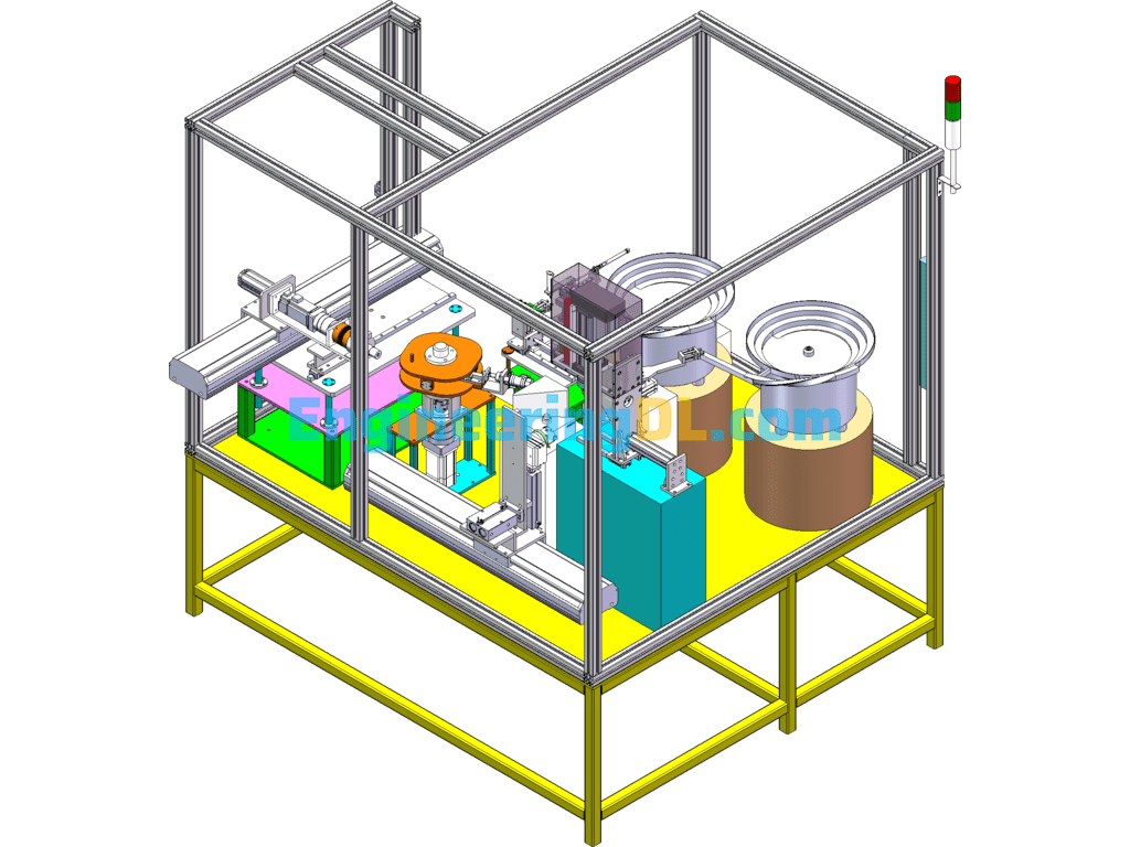 Tube Insertion Execution System Automatic Tube Assembly Press-In Equipment (With DFM) SolidWorks, 3D Exported Free Download