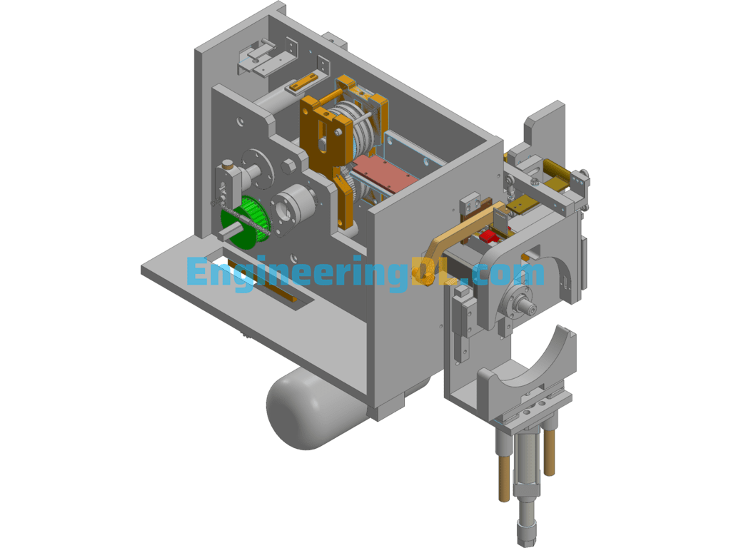 Paper Inserting Machine (For Motor Production) (CreoProE), 3D Exported Free Download