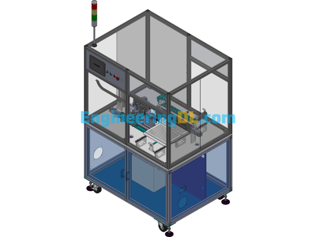 Pin Inspection Pendulum Machine Folding Pendulum Automatic Machine SolidWorks, 3D Exported Free Download