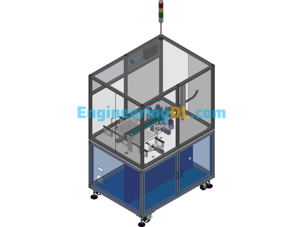 Pin Inspection Pendulum Machine Folding Pendulum Automatic Machine SolidWorks, 3D Exported Free Download