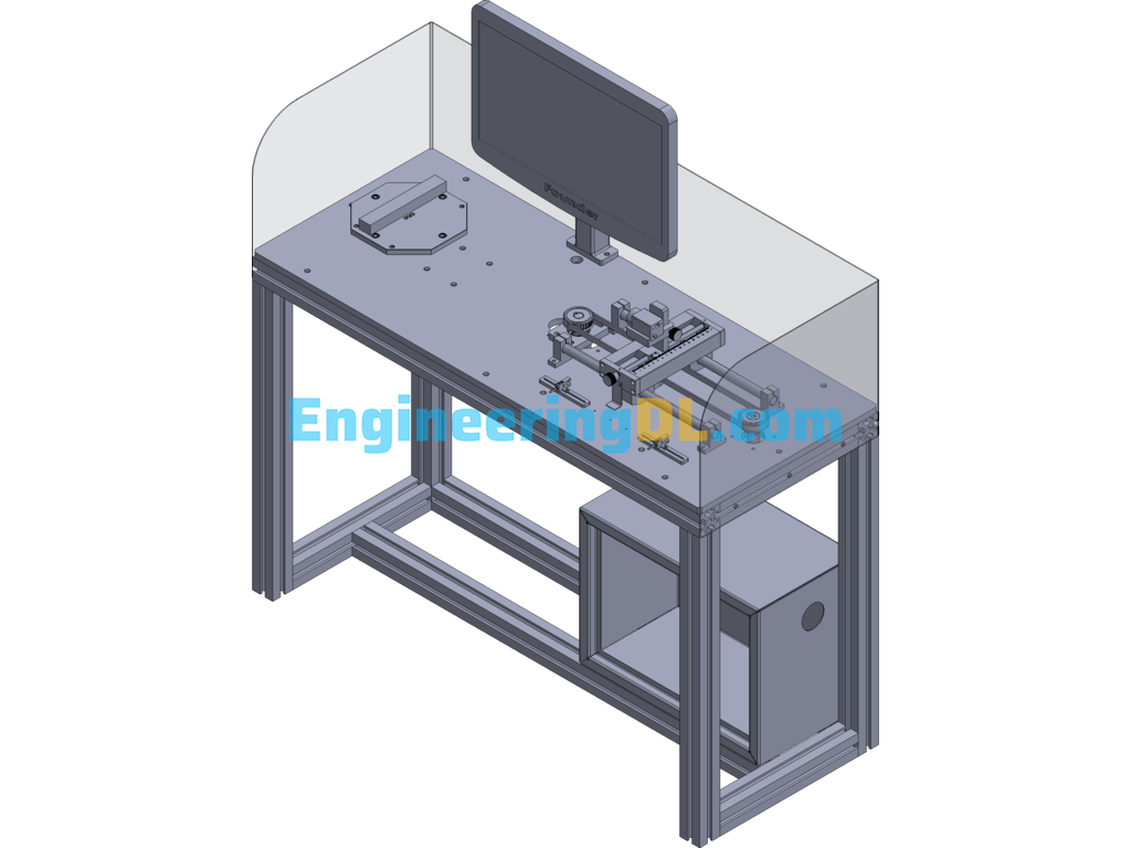 Camera Inspection Flatness Equipment (Flatness Inspection Machine) 3D Exported Free Download
