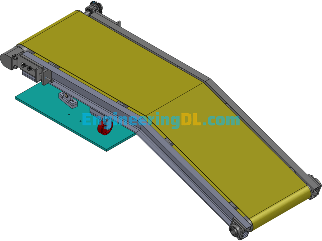 Oscillating Conveyor Belt SolidWorks Free Download
