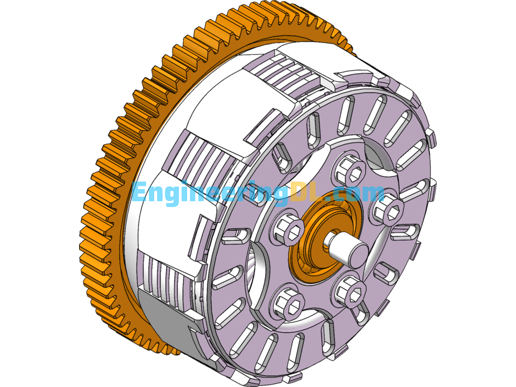 Motorcycle Clutch Assembly (SolidWorks, UGNX), Catia, 3D Exported Free Download