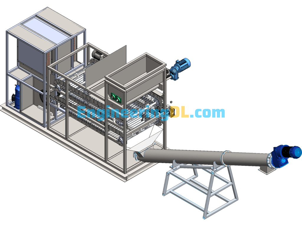 Skid-Mounted Heat Pump Sludge Dryer 3D+CAD SolidWorks, AutoCAD Free Download