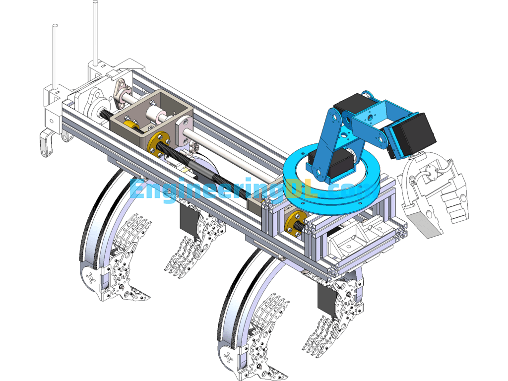 Climbing Robot SolidWorks, AutoCAD Free Download