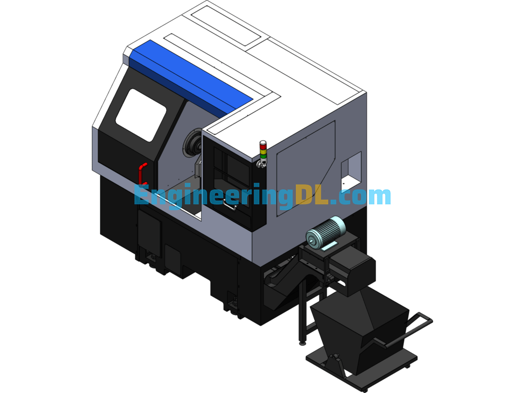 General Assembly Of Sheet Metal Part Of CNC Machine Tools SolidWorks Free Download