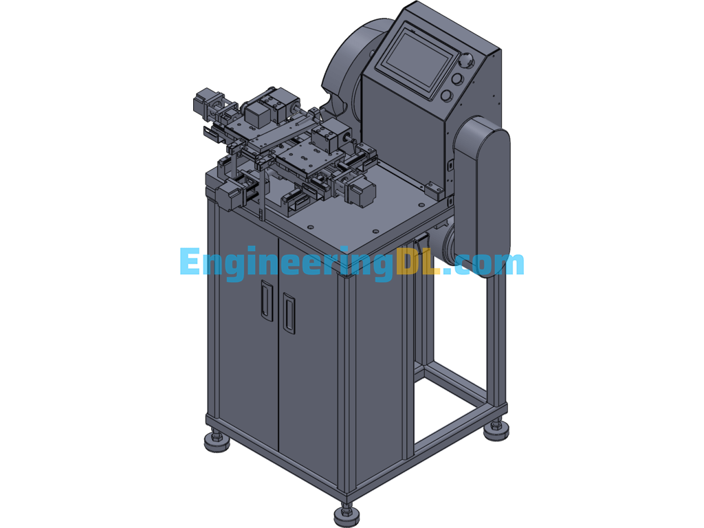 CNC Grinding Machine SolidWorks, 3D Exported Free Download