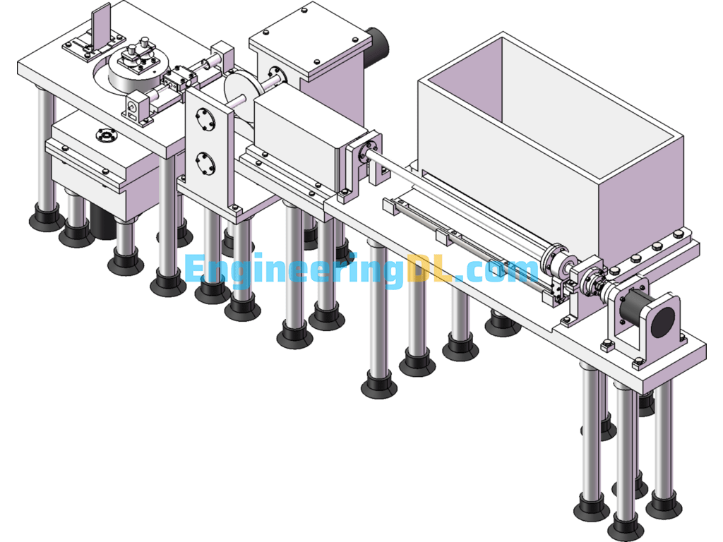 The Structure Design Of CNC Serpentine Bending Machine Equipment SolidWorks, 3D Exported Free Download
