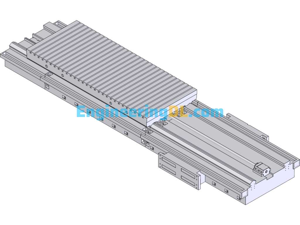 CNC Gantry Milling Machine Table SolidWorks Free Download