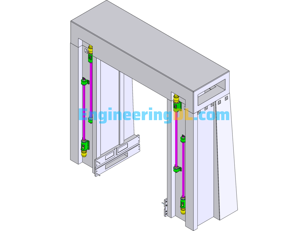 CNC Gantry Milling Column And Cross Beam SolidWorks Free Download