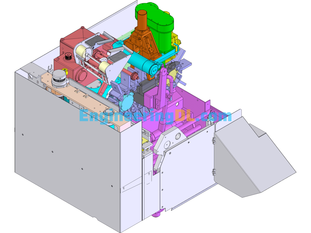 Integral Beverage Line Packaging And Packing Machine SolidWorks, 3D Exported Free Download