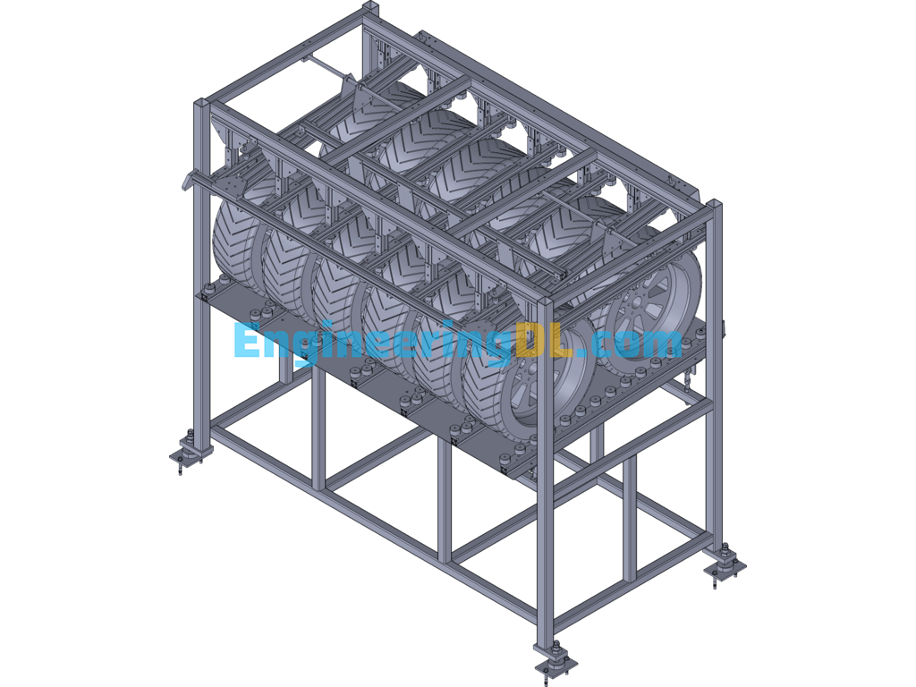Material Rack Combination Logistics Apparatus 2 3D Exported Free Download