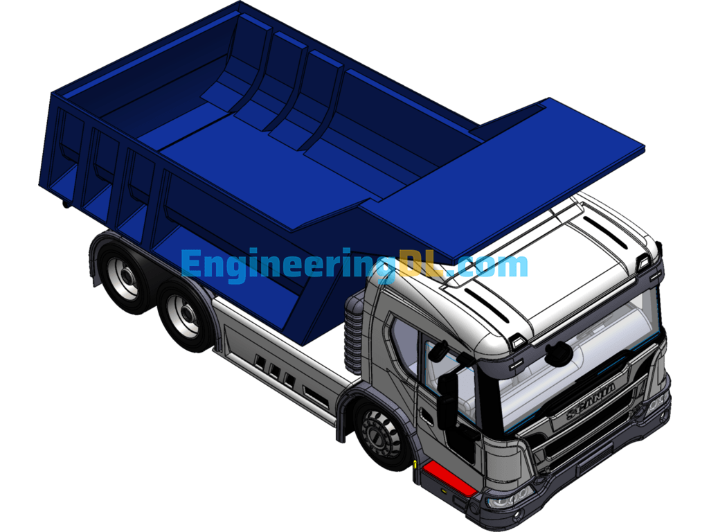 Scania L320 Truck SolidWorks, 3D Exported Free Download