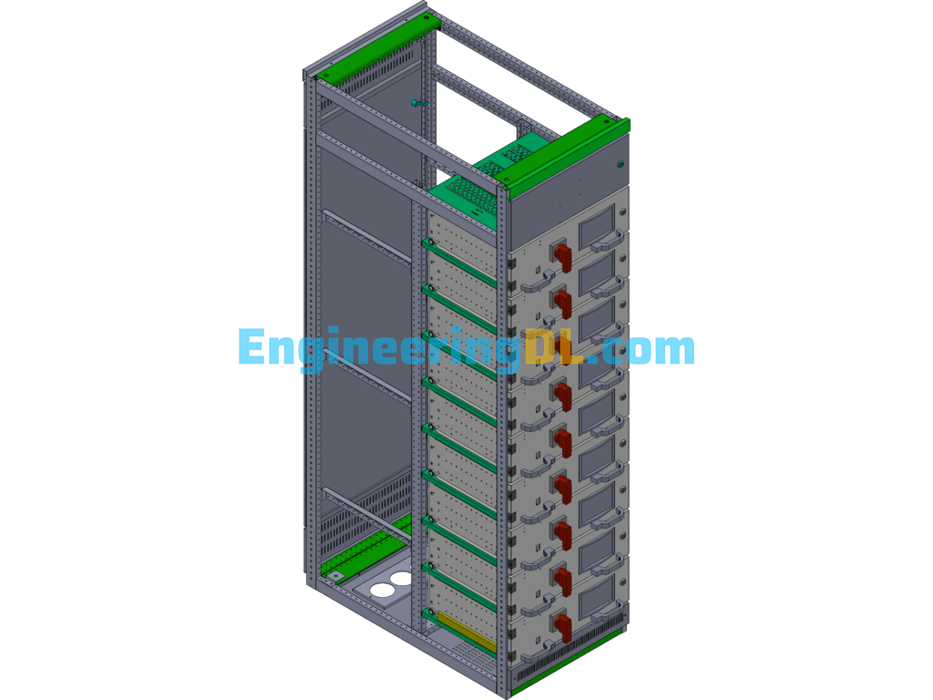 New MNS Drawer Cabinet SolidWorks Free Download