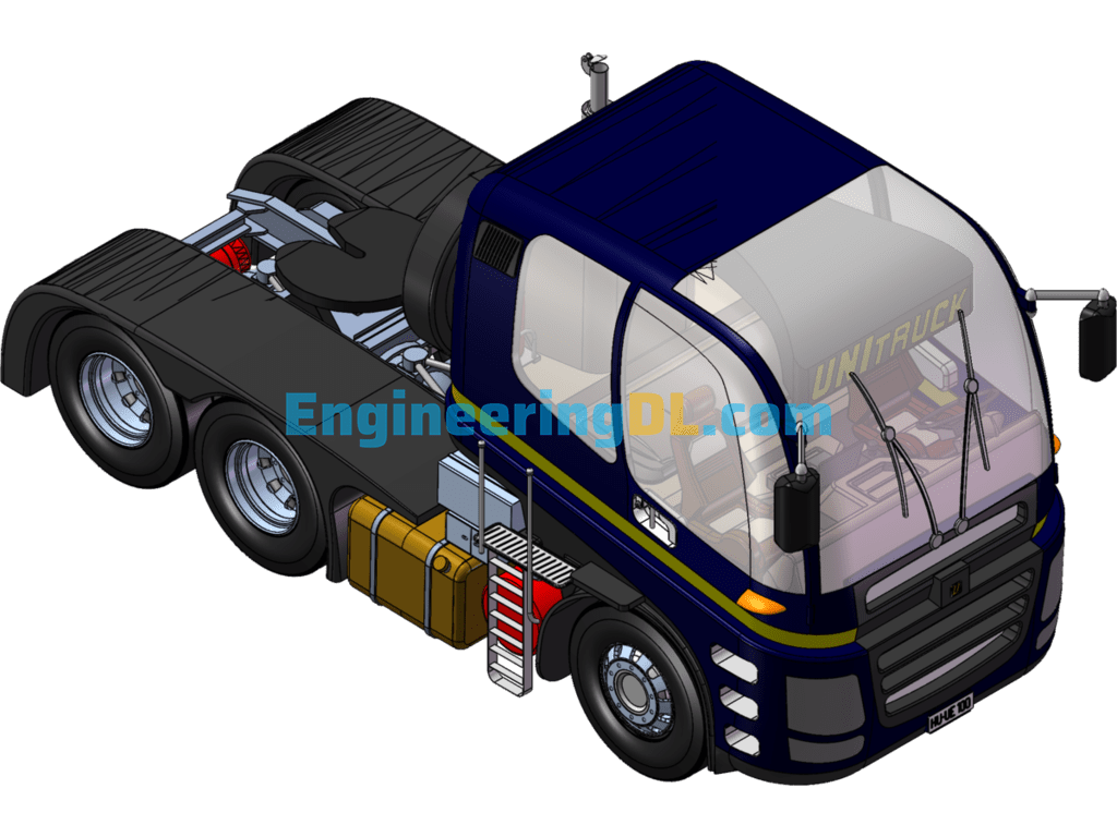 New Concept Truck Model SolidWorks, 3D Exported Free Download