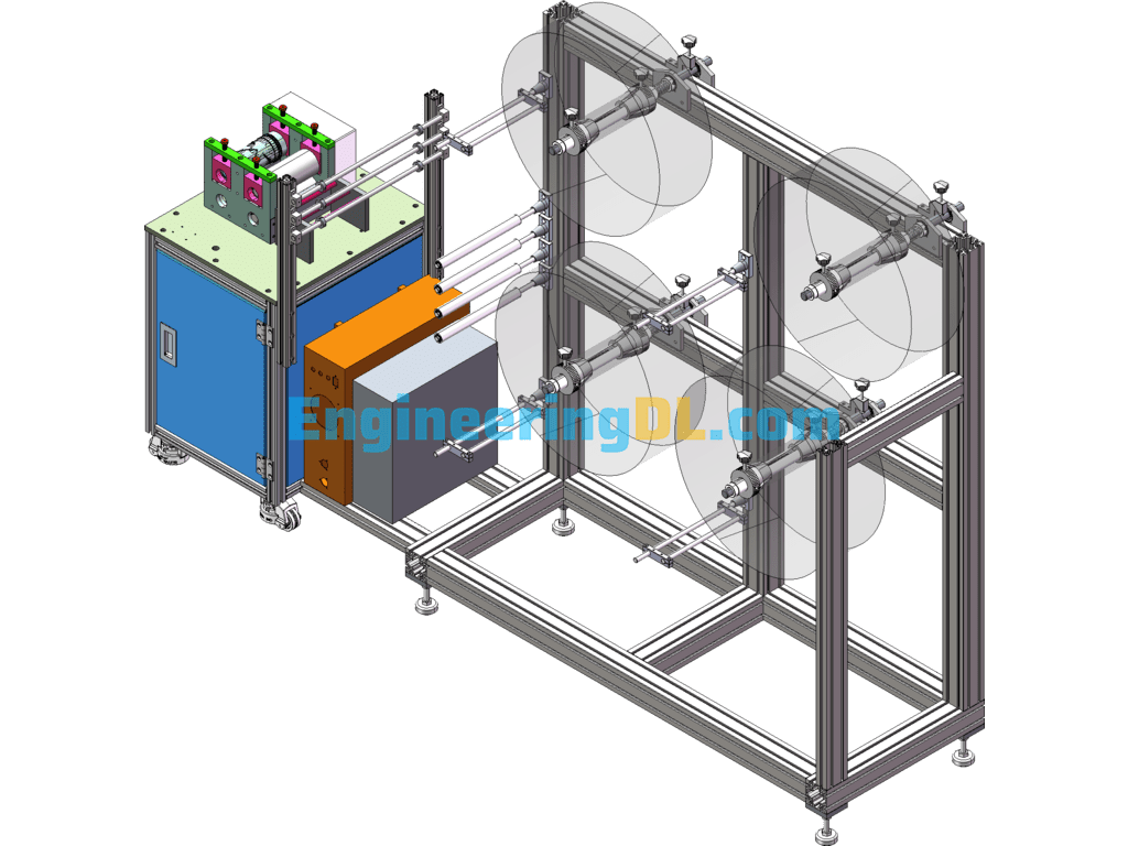 New N95 Semi-Automatic Film Punching Machine 3D Original File + Engineering Drawings + BOM SolidWorks, AutoCAD, 3D Exported Free Download