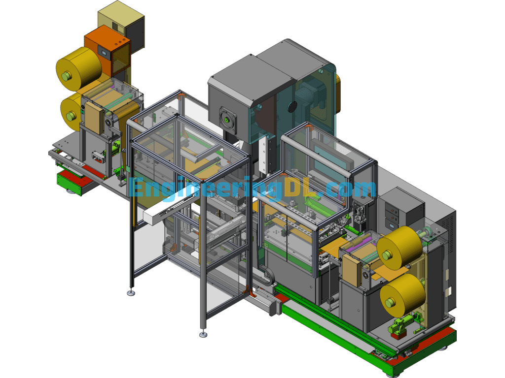 New Roll-To-Roll Punching And Cutting Machine SolidWorks Free Download