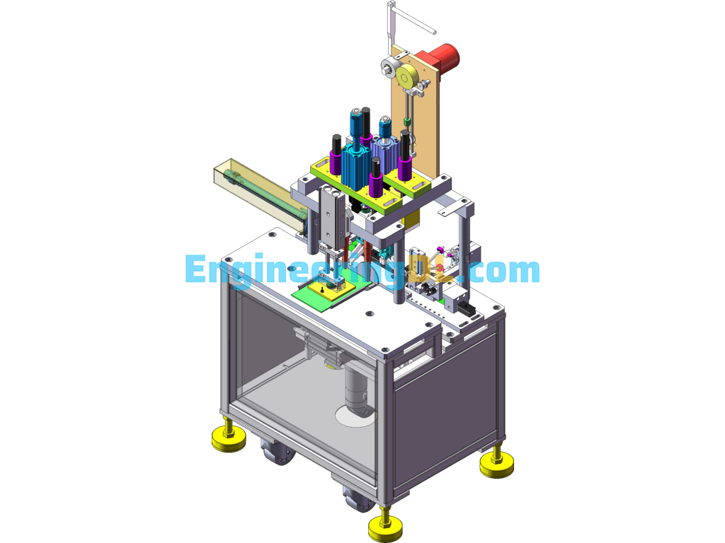 The New Version Of Rotating Ear Belt Welding Machine 3D Original File + Engineering Drawings + BOM SolidWorks, AutoCAD, 3D Exported Free Download
