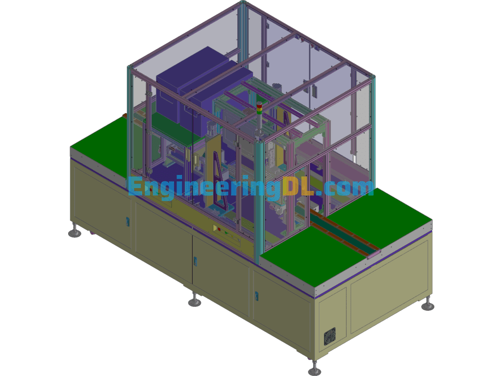 New Energy Cell Spot Welding Assembly Machine 3D Exported Free Download