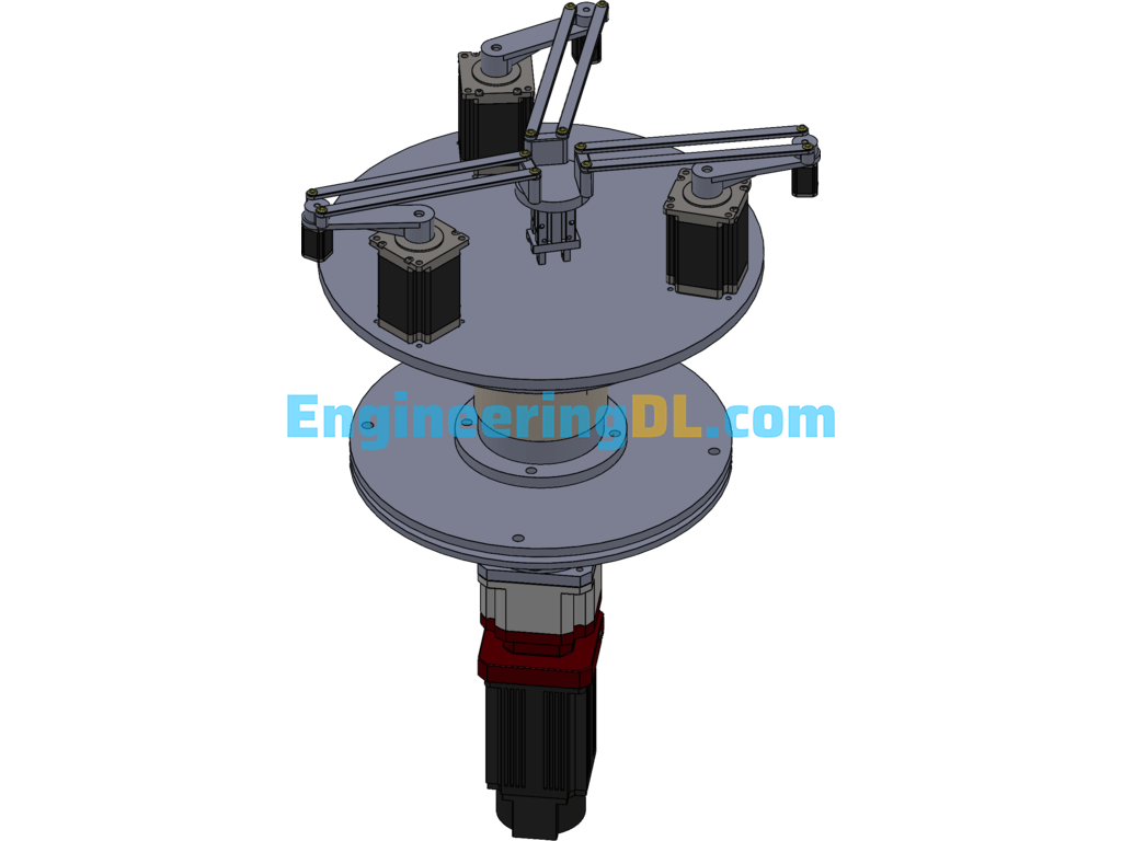 Rotary Parallel Manipulator SolidWorks Free Download