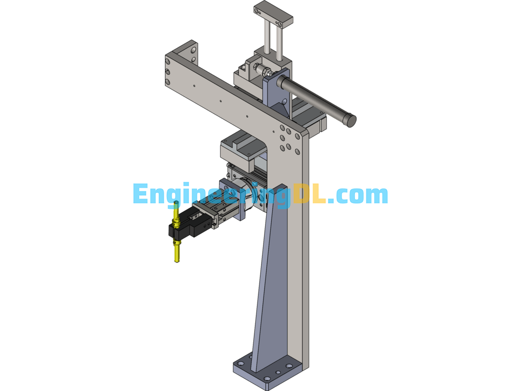Rotating Turnaround Robot Drawing SolidWorks Free Download