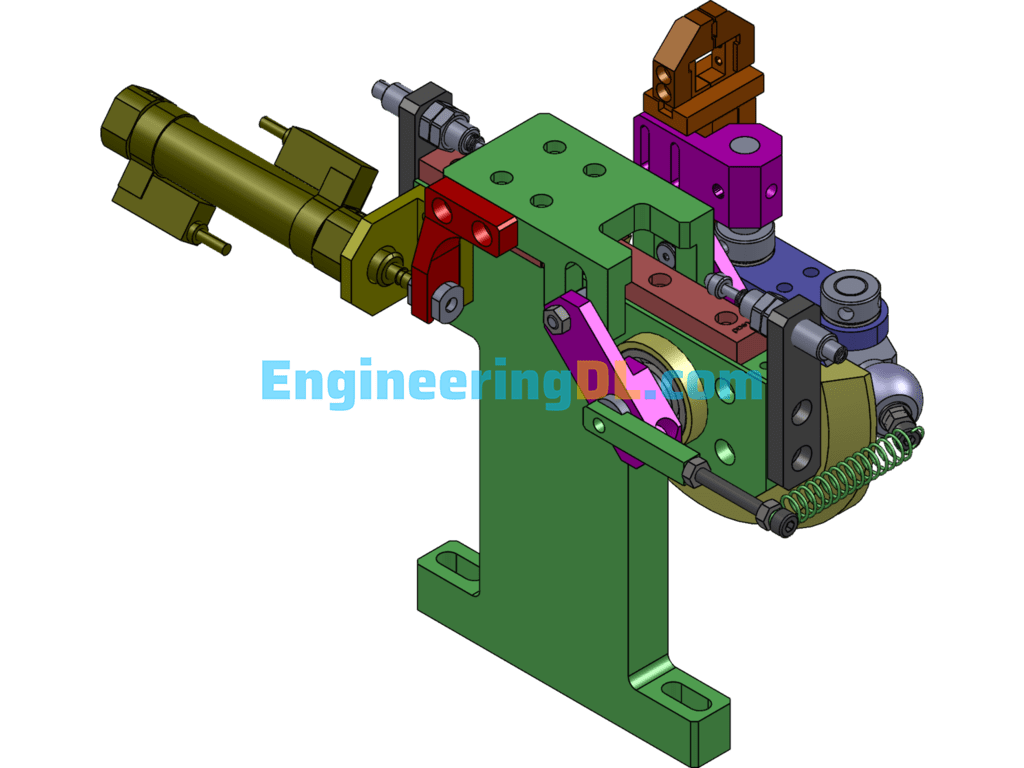 Rotating Swing Pickup Mechanism SolidWorks Free Download