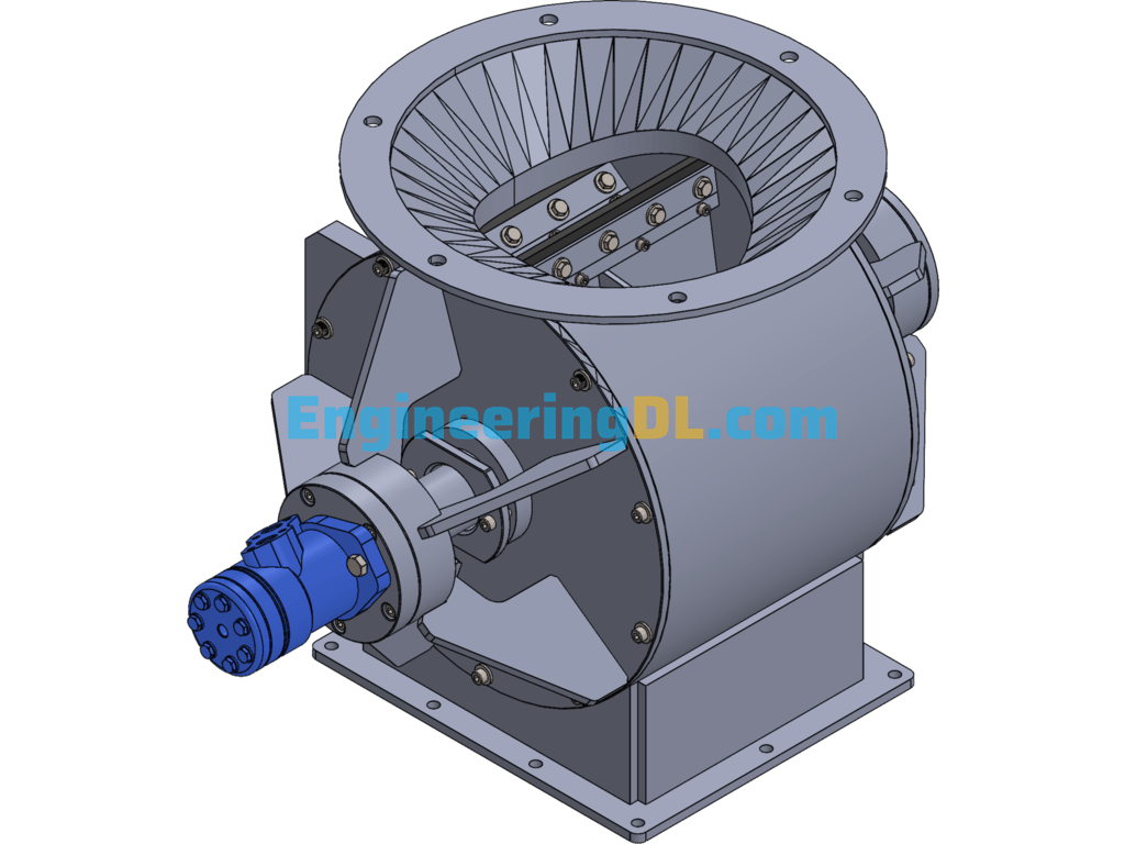 3D Model Of Rotating Airlock Chamber SolidWorks Free Download