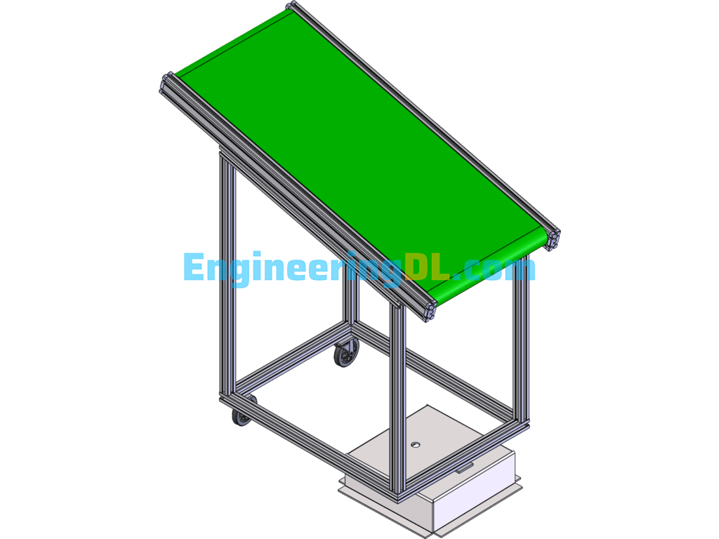 Rotary Belt Line SolidWorks, 3D Exported Free Download