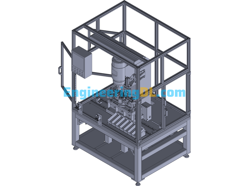 Spin Riveting Machine 3D Exported Free Download