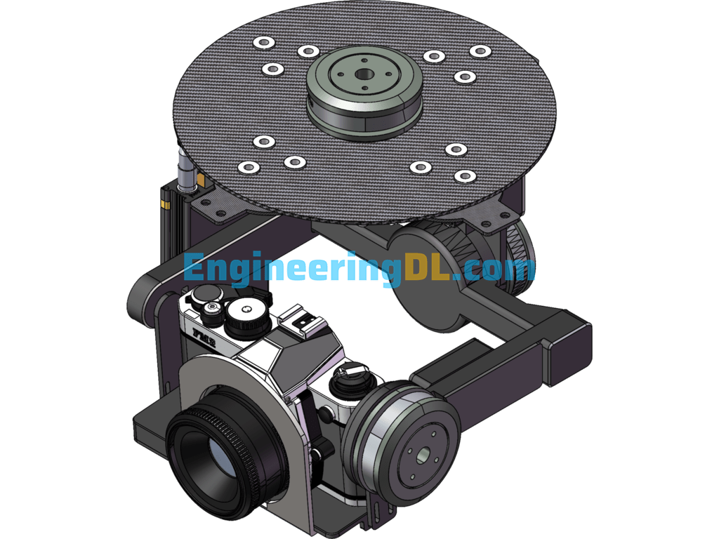 Drone Head SolidWorks, 3D Exported Free Download