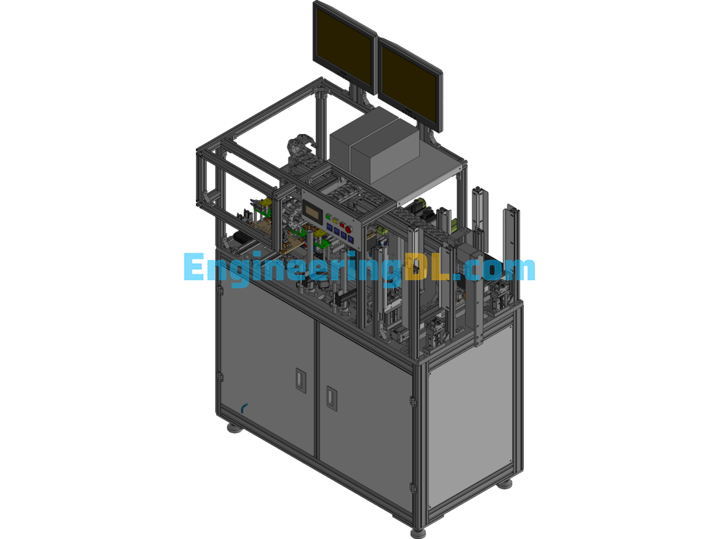 Oiling Insertion Equipment For Clean Room Micro Motor Spindles 3D Exported Free Download