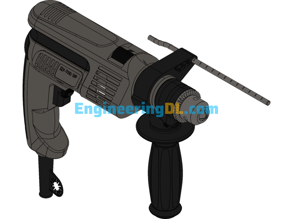 General Impact Drill Model SolidWorks Free Download