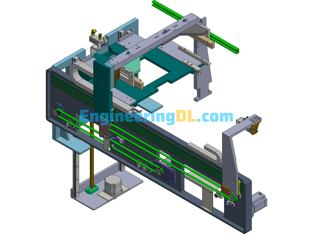 Wafer Lifting Mechanism + Wafer Transfer Mechanism (CreoProE), 3D Exported Free Download
