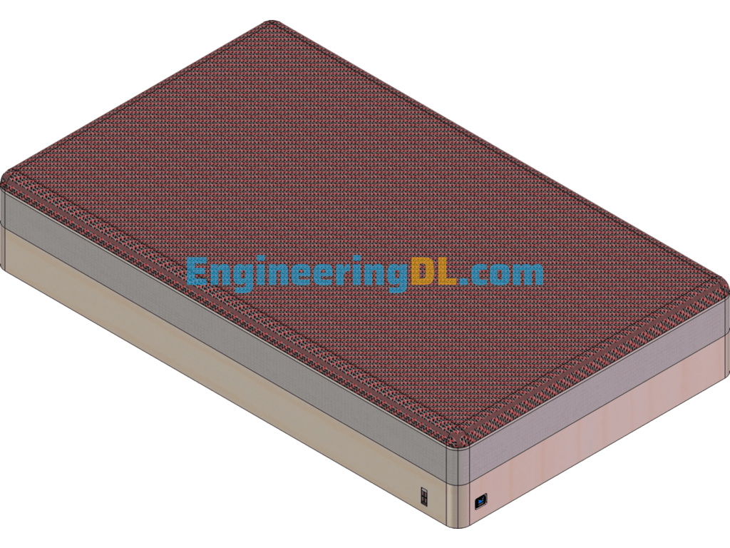 Intelligent Soft And Hard Mattress SolidWorks, 3D Exported Free Download