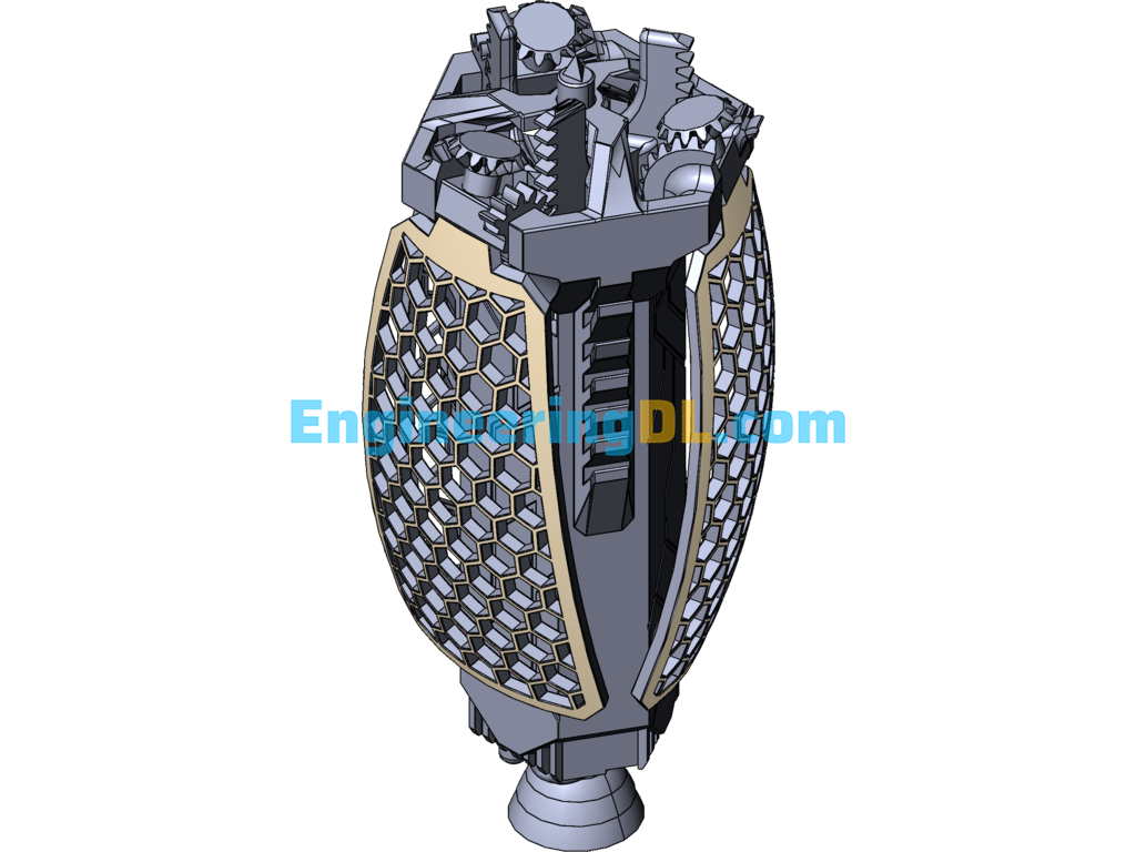 Dark Energy Detector Drawing SolidWorks, 3D Exported Free Download
