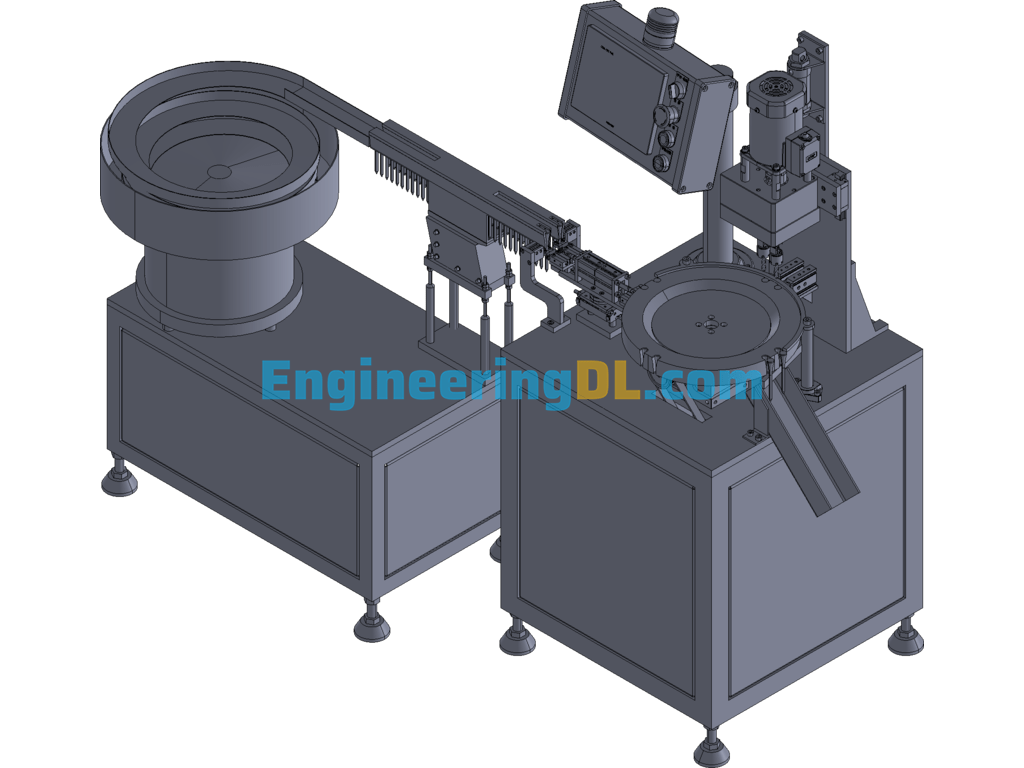 Wood Deburring Machine 3D Exported Free Download