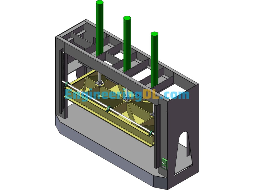 Woodworking Cold Press SolidWorks, 3D Exported Free Download