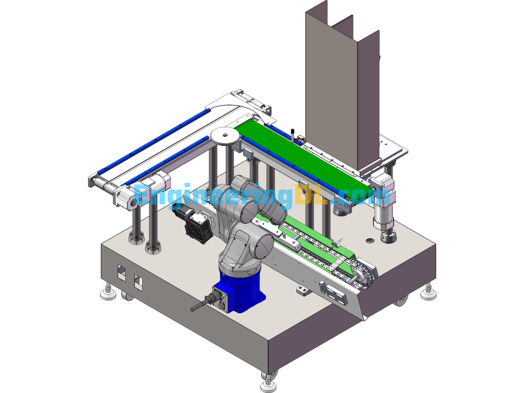 Robotic Loading And Unloading Equipment SolidWorks Free Download
