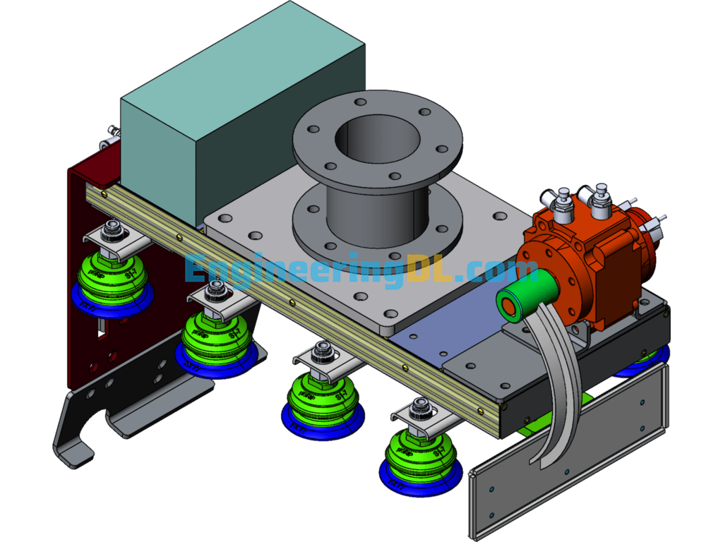 Robot Fixture Depalletizing Fixture SolidWorks Free Download