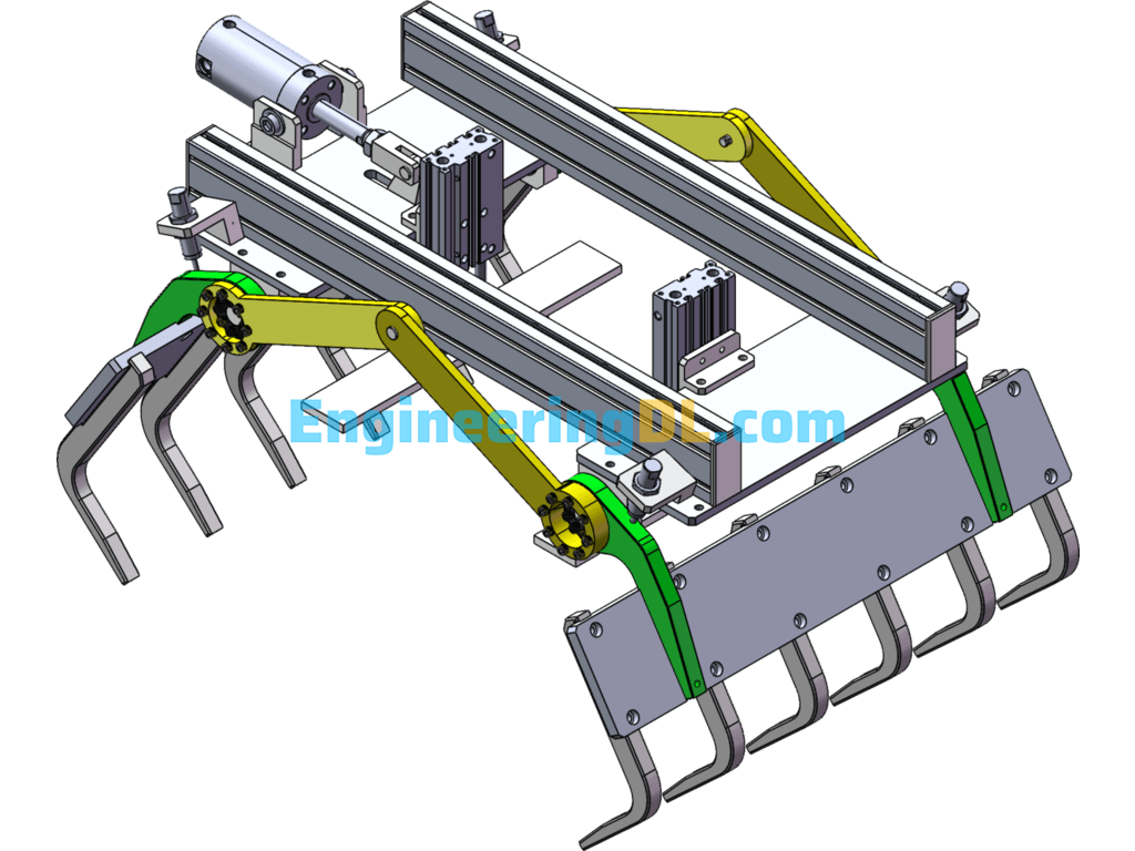 Robot Stamping Fixture SolidWorks, 3D Exported Free Download